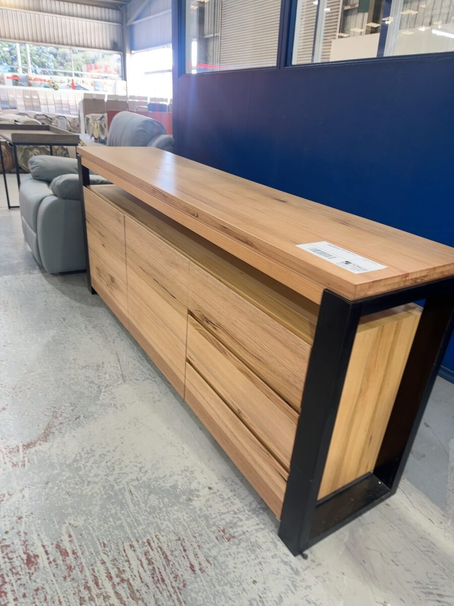 NEW DUNSBOROUGH MARRI TIMBER BUFFET, 1800MM SOLD AS IS