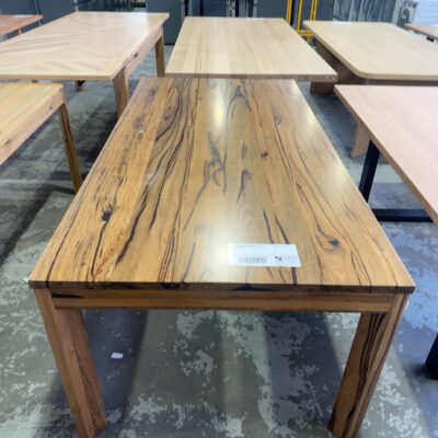 EX DISPLAY DUNSBOROUGH MARRI NATURAL 2000MM DINING TABLE SOLD AS IS