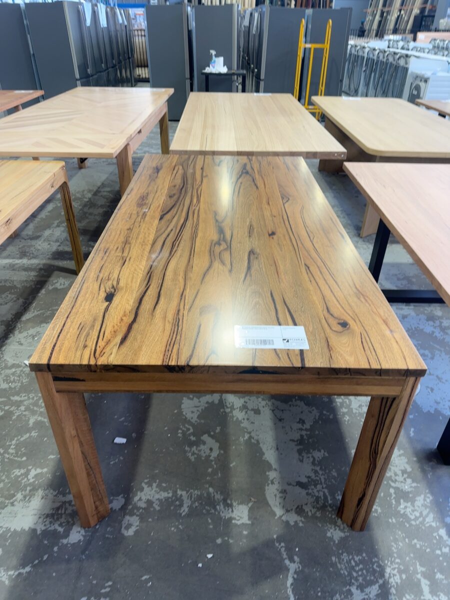 EX DISPLAY DUNSBOROUGH MARRI NATURAL 2000MM DINING TABLE SOLD AS IS