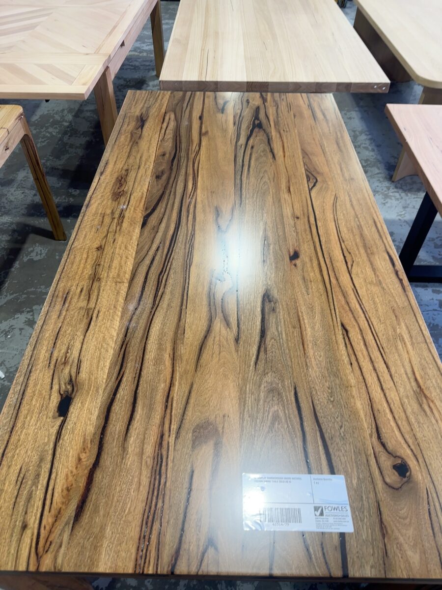 EX DISPLAY DUNSBOROUGH MARRI NATURAL 2000MM DINING TABLE SOLD AS IS