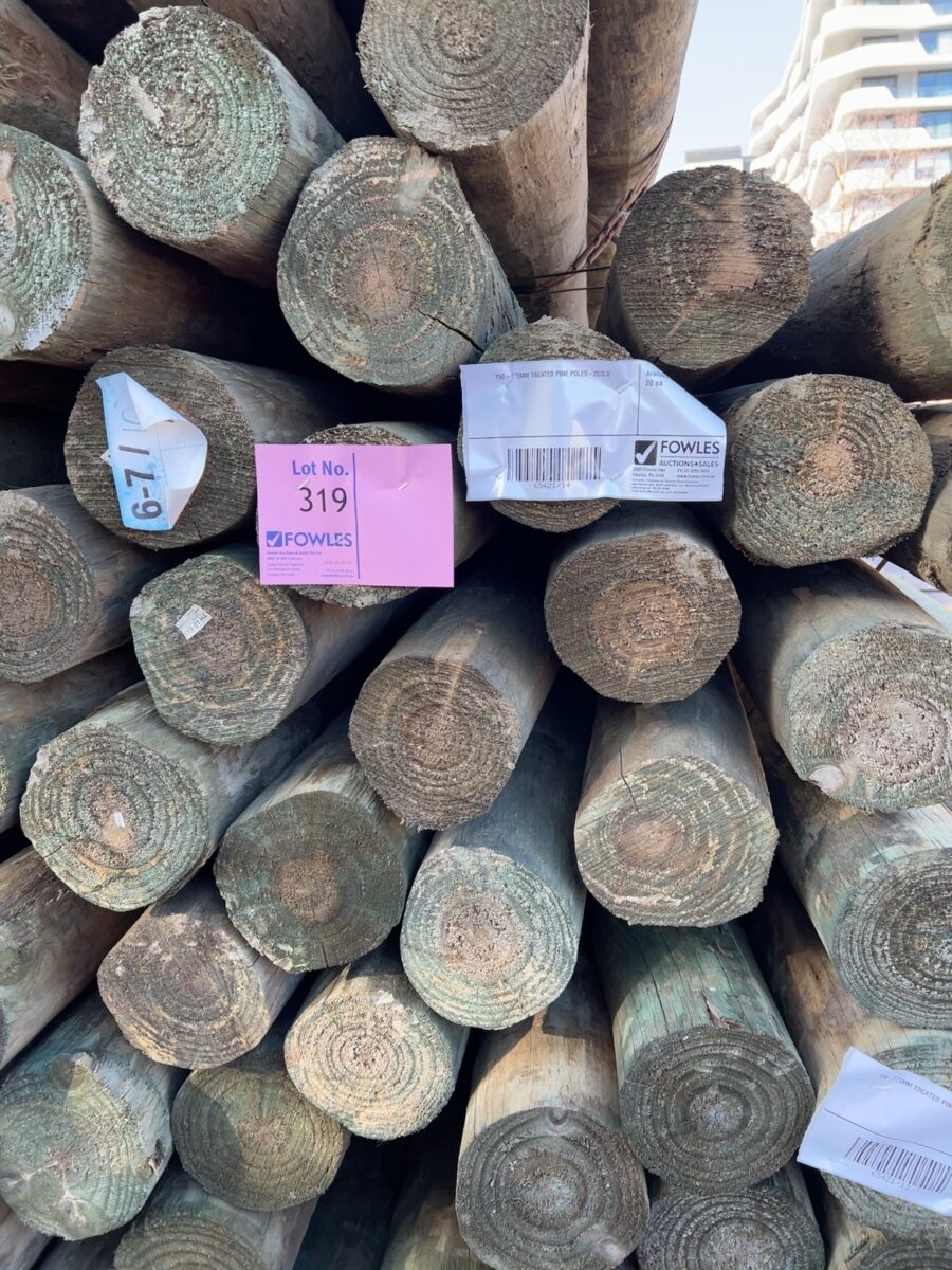 150-175MM TREATED PINE POLES-20/3.0