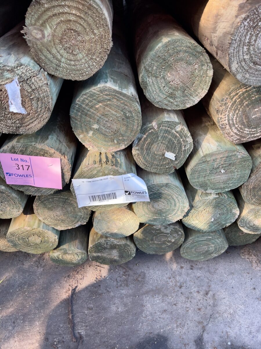 150-175MM TREATED PINE POLES-20/3.0