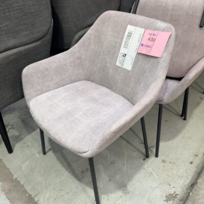 EX OFFICE FURNITURE - TWO TONE GREY CHAIR, SOLD AS IS