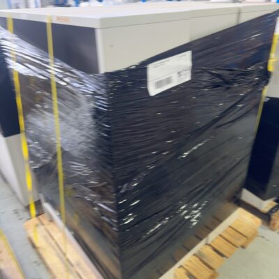 PALLET OF SECONDHAND LAMINATE BOOKSHELVES SOLD AS IS