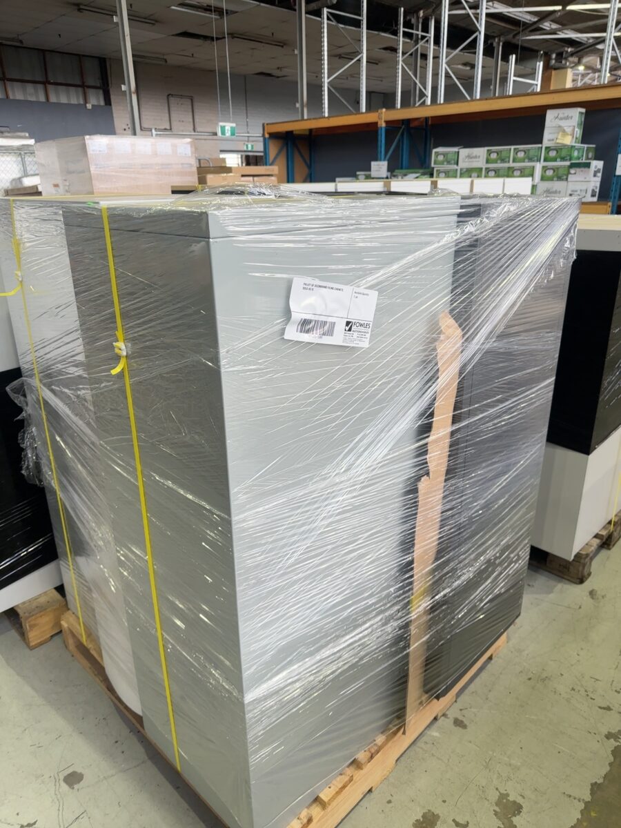 PALLET OF SECONDHAND FILING CABINETS, SOLD AS IS