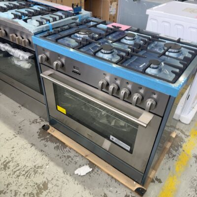 NEW BLANCO BFD914WX  900MM DUAL FUEL FREESTANDING OVEN, SOLD AS IS NO WARRANTY