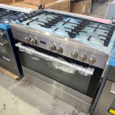 NEW BLANCO BFD909WXCOM 900MM DUAL FUEL FREESTANDING OVEN, SOLD AS IS NO WARRANTY