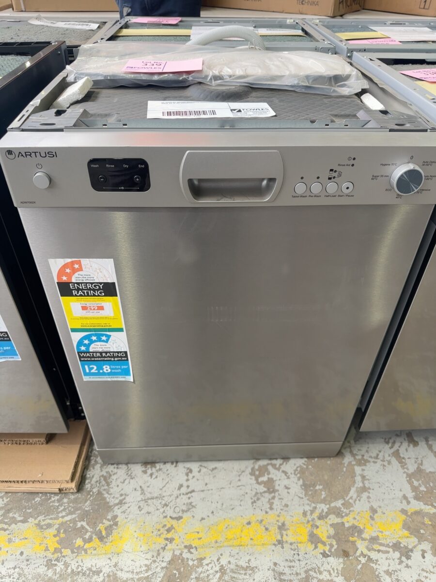 EX DISPLAY ARTUSI ADW7002X DISHWASHER SOLD AS IS NO WARRANTY