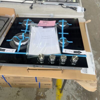 NEW FISHER & PAYKEL CG604DNGGB1 600MM GAS ON GLASS COOKTOP SOLD AS IS NO WARRANTY