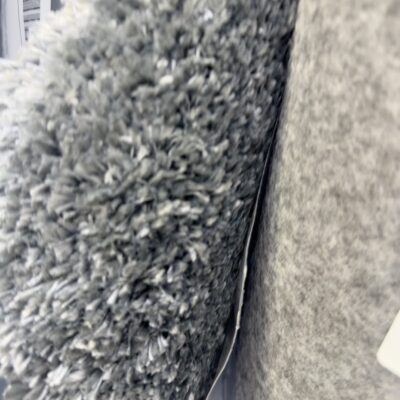 NEW EX DISPLAY GREY SHAGGY RUG, 160CM X 230CM MADE IN BELGIUM RRP9