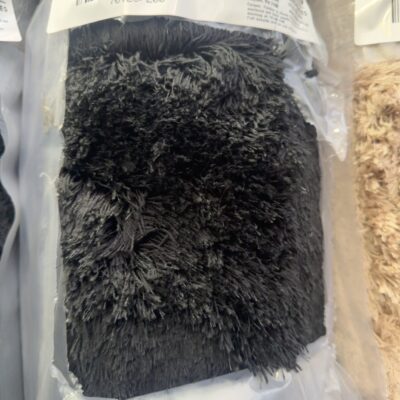 NEW NOAH SHAGGY RUG 200CM X 290CM - BLACK
