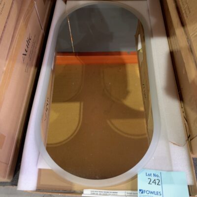 AULIC BEAU MONDE OBLONG LED MIRROR FRAMELESS, 450 X 900MM HIGH RRP9 LMBM-450 RRP9