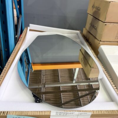AULIC EVANSTON LED MIRROR WITH MATTE WHITE ACRYLIC EDGE 1100 X 646MM RRP55, LMEST-1100-MW
