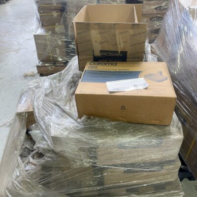 PALLET OF VANITY BOWLS SOLD AS IS