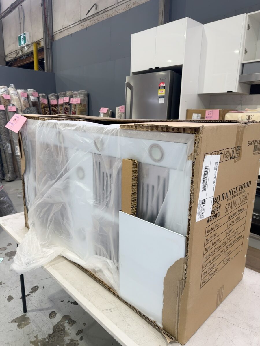 NEW ZIEGLER & BROWN 1200MM S/STEEL BBQ RANGEHOOD EKB01 - SOLD AS IS NO WARRANTY