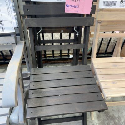 NEW BOX OF 2 QTY SOFIA TIMBER FOLDING DINING CHAIR, ACACIA TIMBER ESPRESSO, 673756