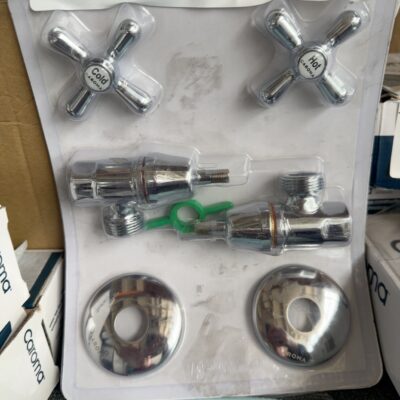 CAROMA TASMAN CHROME WASHING MACHINE SET, 992504C