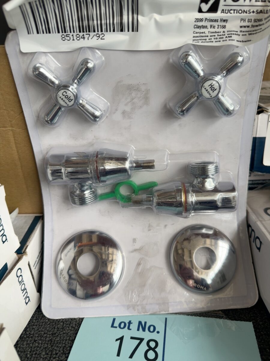 CAROMA TASMAN CHROME WASHING MACHINE SET, 992504C