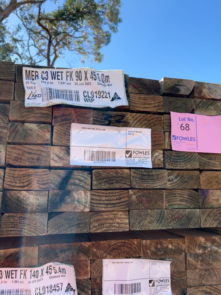 TRTD PINE RHD 90X45 6.0M