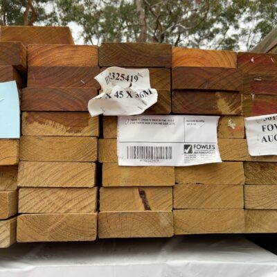 140X45 T3 GREEN F5 TREATED PINE-41/3.6 (THIS PACK IS AGED STOCK AND SOLD AS IS)
