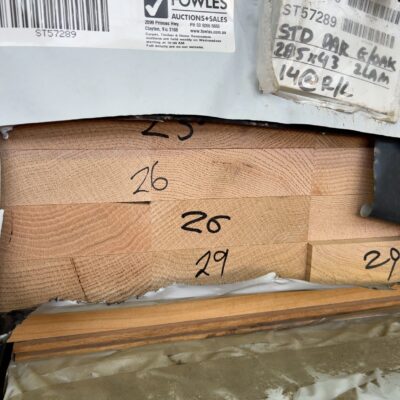 285X43 GLACIAL OAK DAR LAM STANDARD GRADE KD HARDWOOD