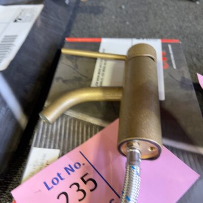 ICON BASIN MIXER WITH EXTENDED LEVER HANDLES, ECO BRASS A69.02.EX.18