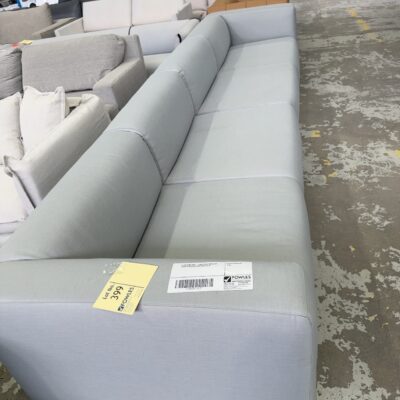 EX STAGING HIRE - LIGHT GREY MODULAR LARGE 4 SEATER COUCH SOLD AS IS