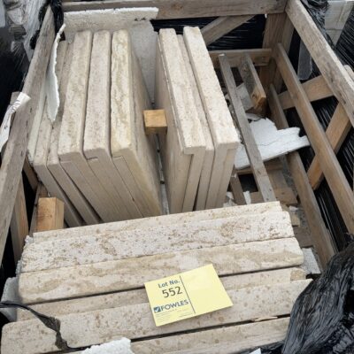 PALLET OF NICE LIMESTONE COPING/TREADS 600MM X 400MM X 30MM/60MM, 23PCS #11