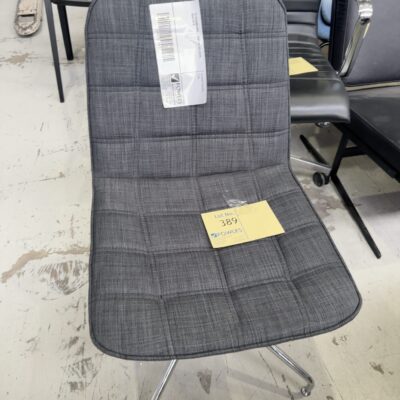 EX STAGING HIRE - GREY OFFICE CHAIR, SOLD AS IS