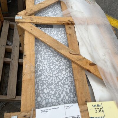 PALLET OF GREY STONE PAVER 600MM X 600MM X 20MM