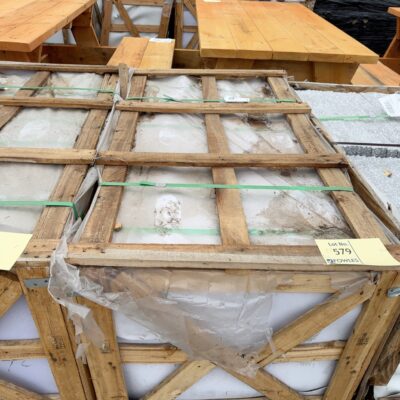 PALLET OF GREY AND WHITE STONE PAVERS 600MM X 600MM X 20MM