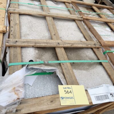 PALLET OF GREY & WHITE STONE PAVERS 600MM X 600MM X 20MM