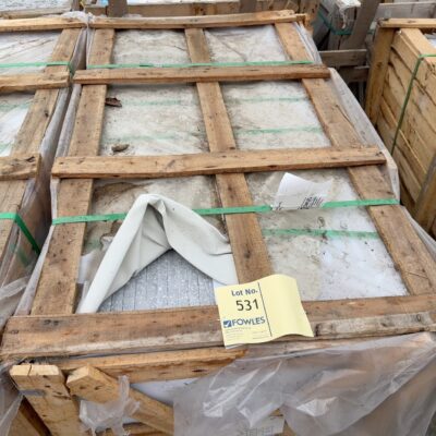 PALLET OF GREY & WHITE STONE PAVERS 600MM X 600MM X 20MM