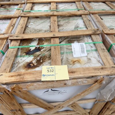 PALLET OF GREY & WHITE STONE PAVERS 600MM X 600MM X 20MM