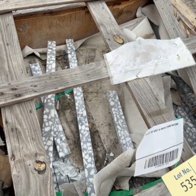 PALLET OF GREY & WHITE STONE BATONS