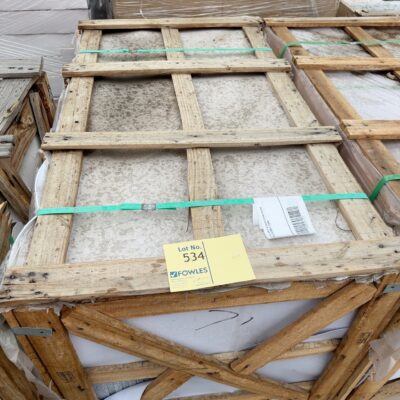 PALLET OF GREY & WHITE STONE PAVERS 600MM X 600MM X 20MM