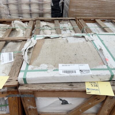 PALLET OF GREY & WHITE STONE PAVERS 600MM X 600MM X 20MM