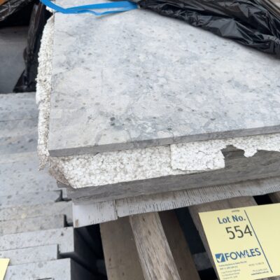 PALLET OF MOCHA TRAVERTINE PAVERS, 600 X 600MM X 30MM, 8PCS #