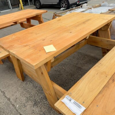 PINE OUTDOOR PICNIC TABLE 1800MM X 950MM