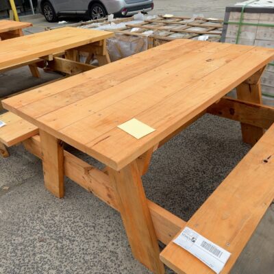 PINE OUTDOOR PICNIC TABLE 1800MM X 950MM