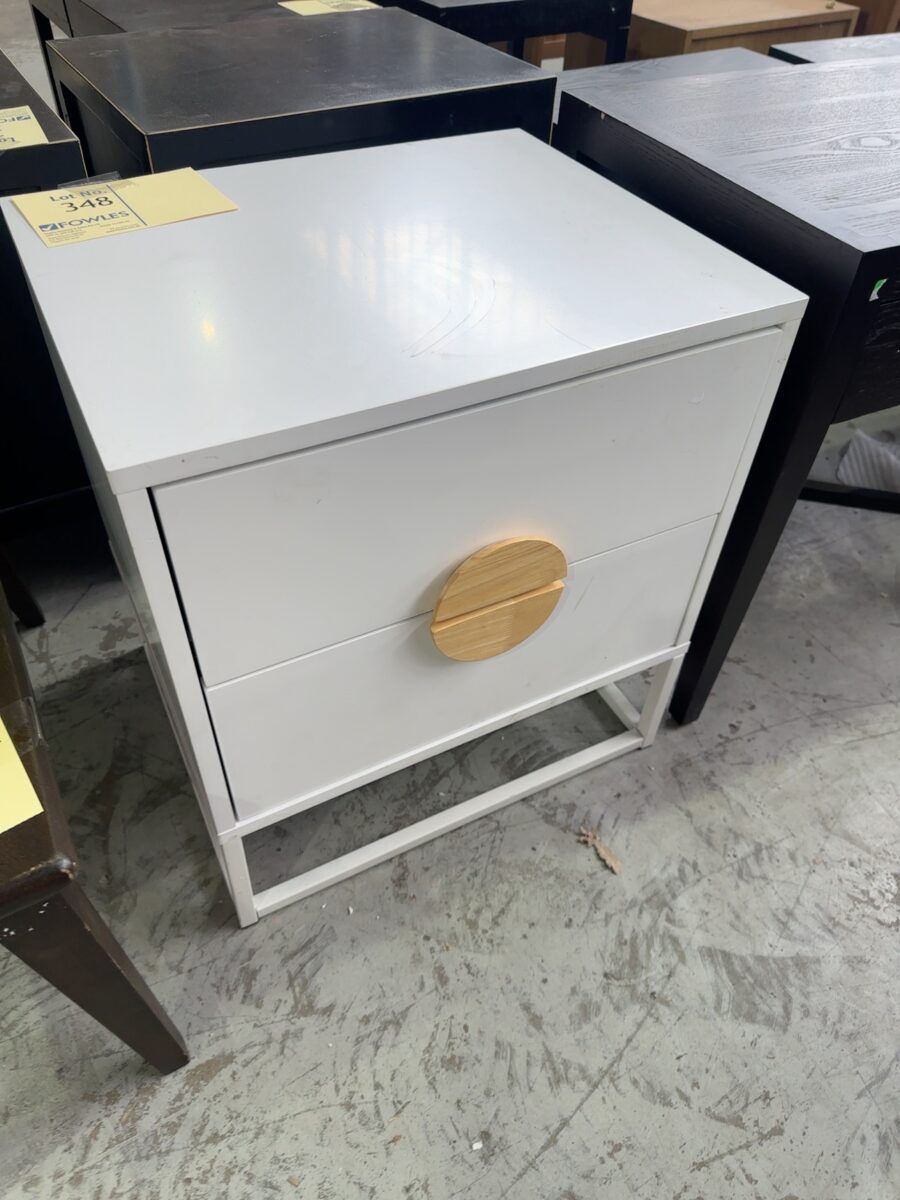 EX HIRE - WHITE BEDSIDE SOLD AS IS