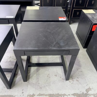 EX HIRE - DARK SLIM DRAWER BEDSIDE SOLD AS IS