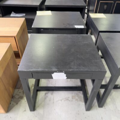 EX HIRE - DARK SLIM DRAWER BEDSIDE SOLD AS IS