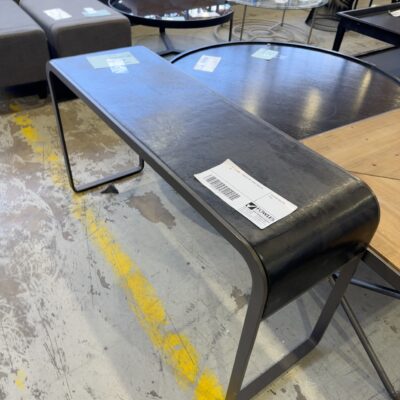 EX STAGING - CURVED SIDE TABLE SOLD AS IS