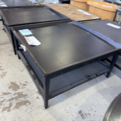 EX STAGING - LA MAISON COFFEE TABLE, SQUARE, TRAY TOP, SOLD AS IS