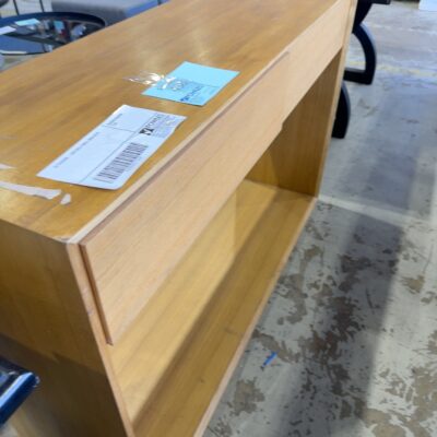 EX STAGING - OAK HALL TABLE, SOLD AS IS