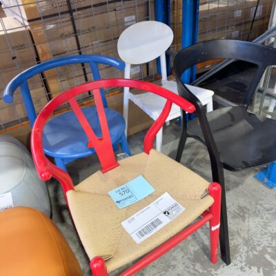 EX STAGING - LOT OF 4 ASSORTED CHAIRS, SOLD AS IS