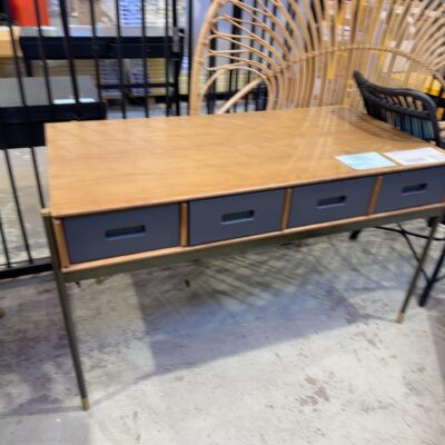 EX STAGING - 1260MM DESK WITH GREY DRAWERS, SOLD AS IS