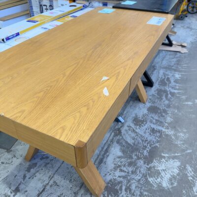 EX STAGING - 1500MM TIMBER DESK SOLD AS IS