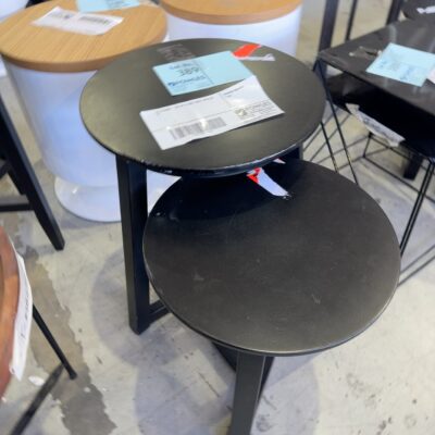 EX STAGING - SET OF 2, SIDE TABLE, SOLD AS IS